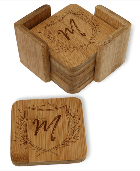 American Pacific - Bamboo Coaster Set of 6