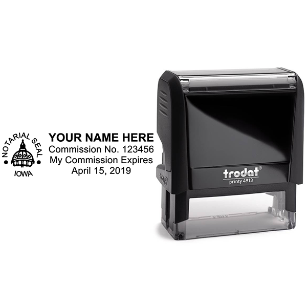 Iowa Notary Rectangular