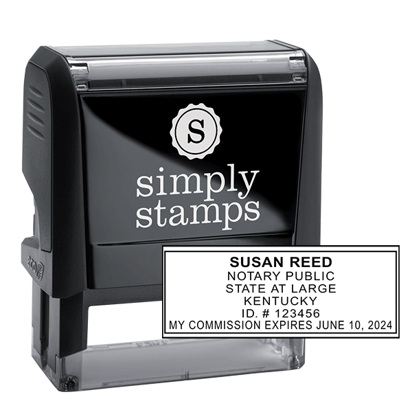 Kentucky Notary Rectangle Seal