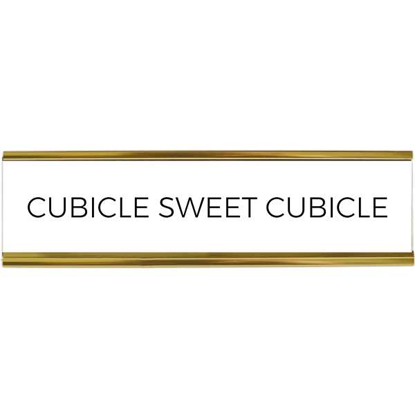 Cubicle Sweet Cubicle Funny Desk Plate