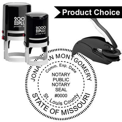 Missouri Notary Round Seal - alternate view