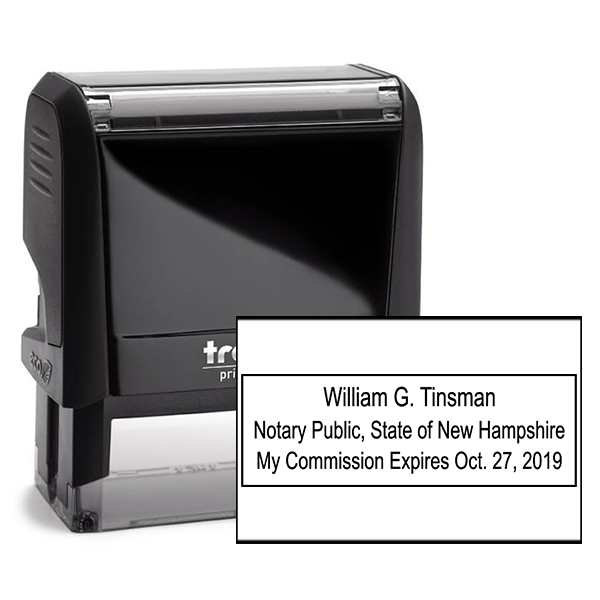 New Hampshire Rectangle Notary Seal