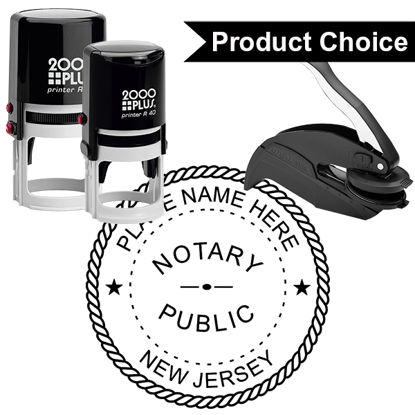 New Jersey Notary Round Seal