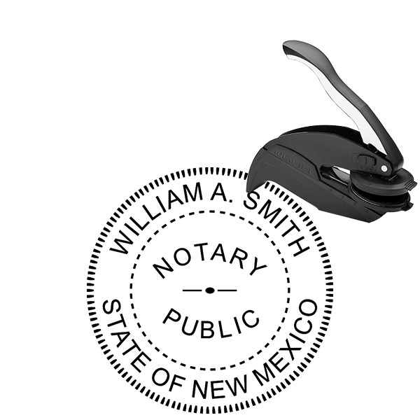 New Mexico Round Notary Seal Embosser