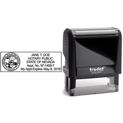 Nevada Resident Rectangular Notary Seal - alternate view