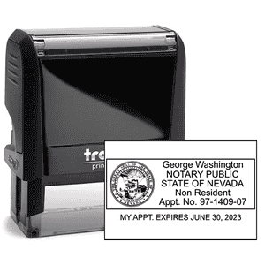 Nevada Notary Rectangular for Non-Resident