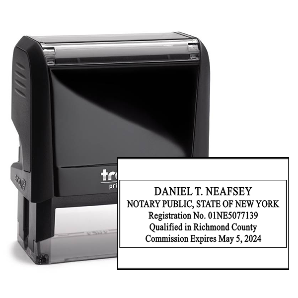 New York Rectangle Notary Stamp