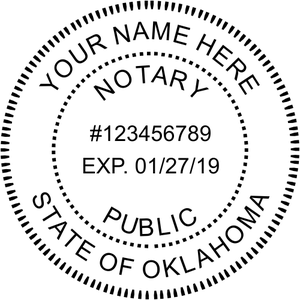 Oklahoma Notary Round Stamp