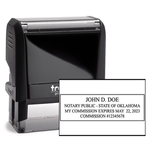 Oklahoma Notary Rectangle Stamp Seal