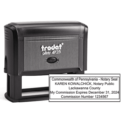 Official Pennsylvania Notary Public Seal Stamp