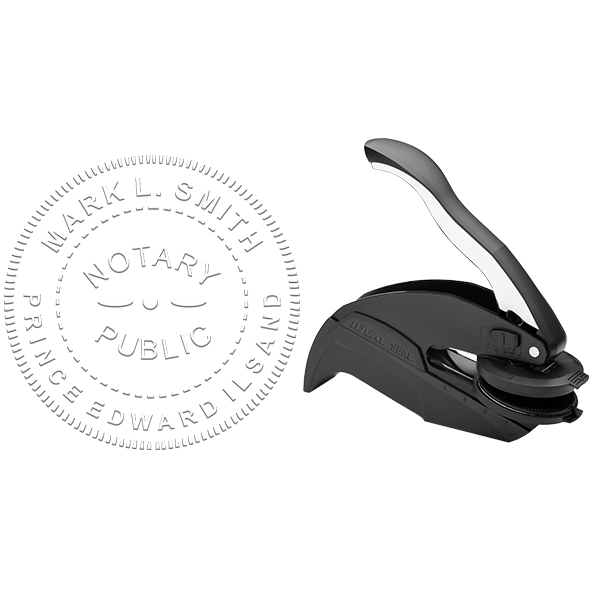 Prince Edward Island Notary Embosser Body and Design