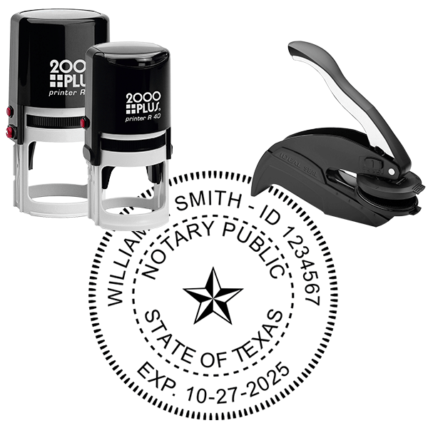 Texas Notary Round
