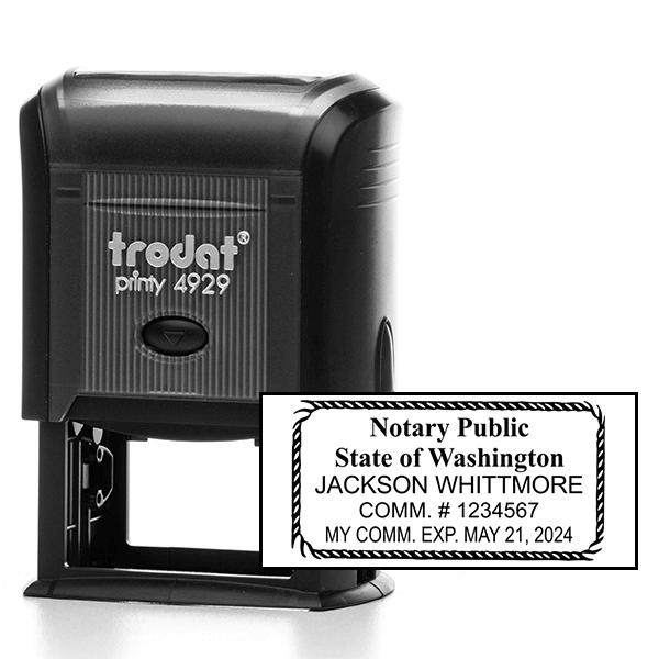 Washington State Notary Rectangle 