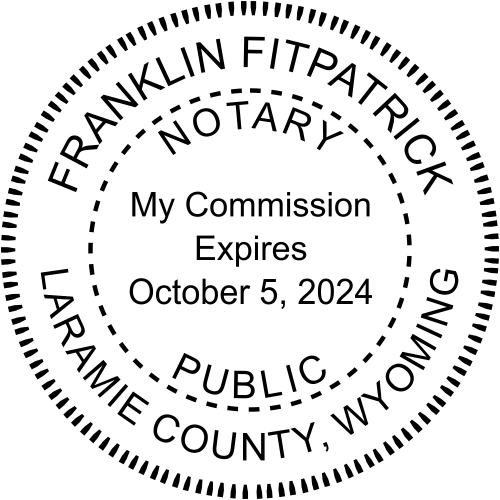 Wyoming Notary Round