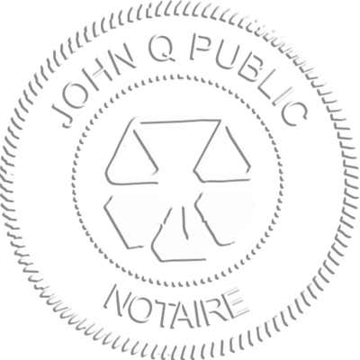Quebec Notary Public Seal - alternate view