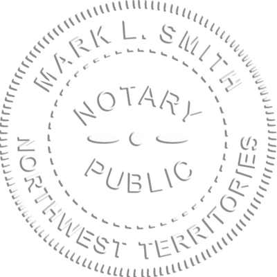 Northwest Territories Notary Public Seal - alternate view