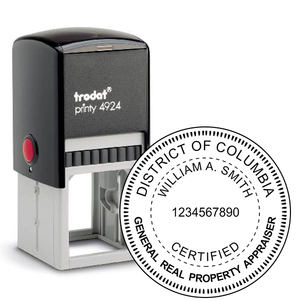 District of Columbia Real Estate Appraiser Seal