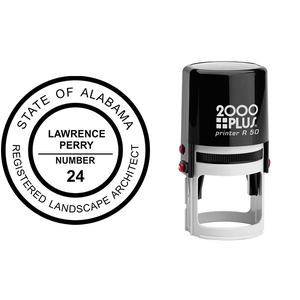 State of Alabama Landscape Architect Seal Body and Design