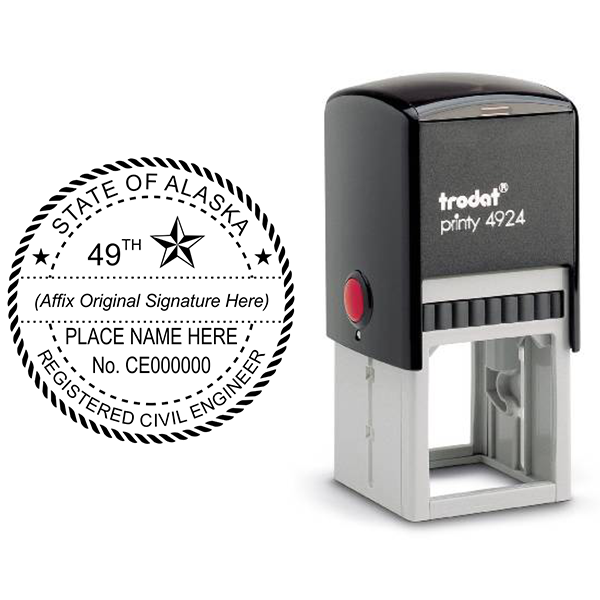 State of Alaska Civil Engineer Seal Body and Design