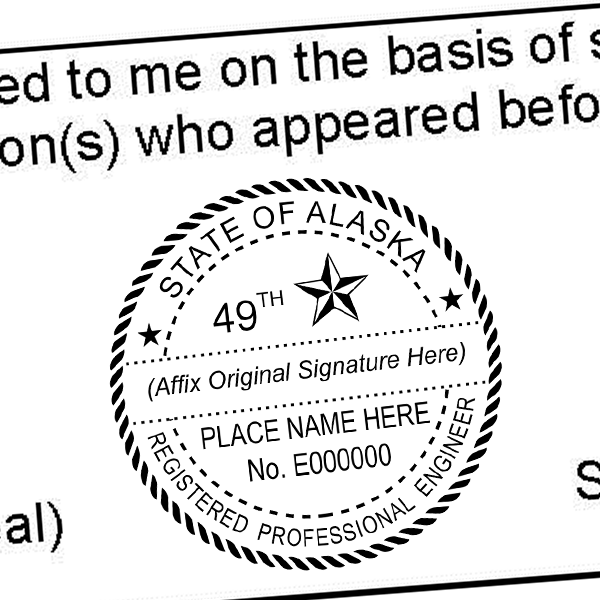 State of Alaska Engineer Seal Imprint