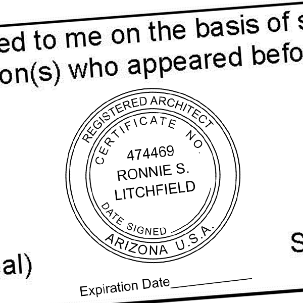 State of Arizona Architect with Expiration