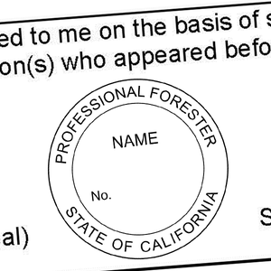 State of California Forester Seal Imprint