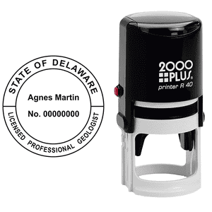 State of Delaware Geologist Seal Body and Imprint