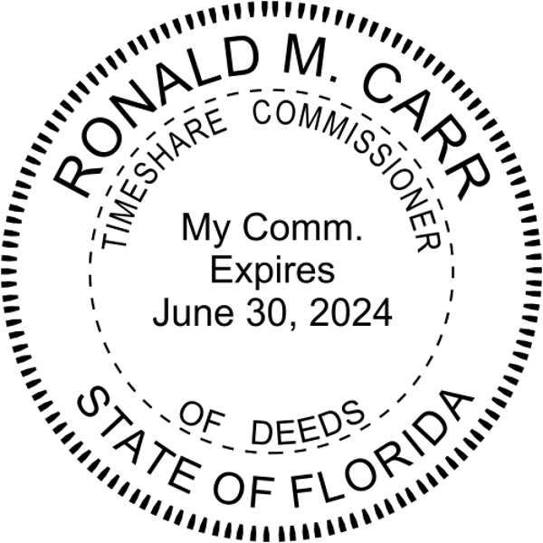 State of Florida Commissioner of  Time Share Deeds