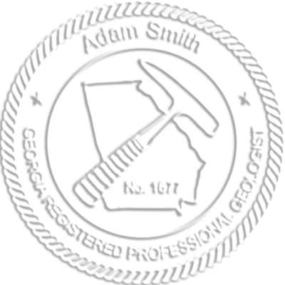 State of Georgia Geologist Seal - alternate view