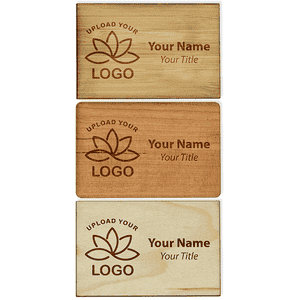 Engraved Wood Name Tag | 2" x 3"