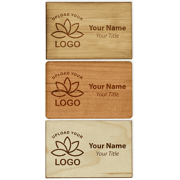 Engraved Wood Name Tag | 2" x 3"