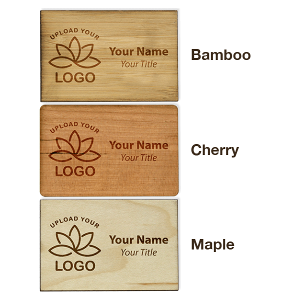 Engraved Wood Name Tag | 2" x 3"