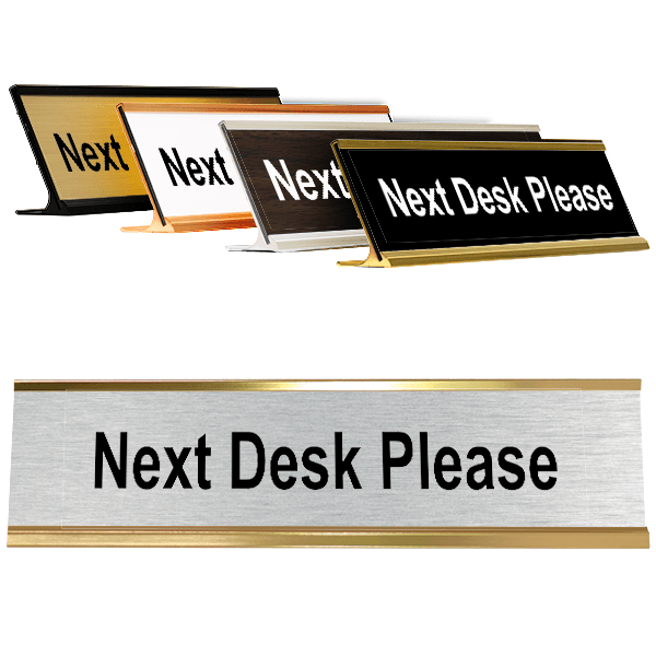 Next 2" x 8" Desk Please 2" x 8" Desk Plate