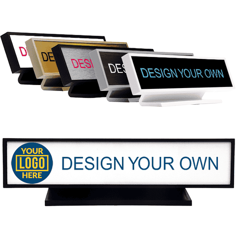 Square Corner 2" x 9" Full Color Desk Sign