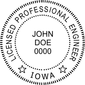 State of Iowa Engineer Embosser
