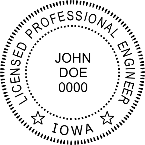 State of Iowa Engineer Embosser