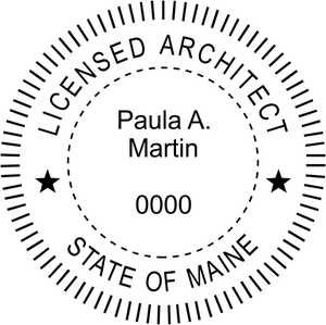 State of Maine Architect Embosser