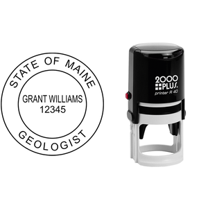 State of Maine Geologist Seal Body and Imprint