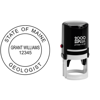 State of Maine Geologist Seal - alternate view