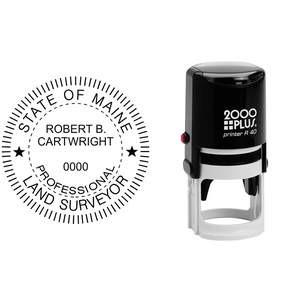 State of Maine Land Surveyor Seal Body and Imprint