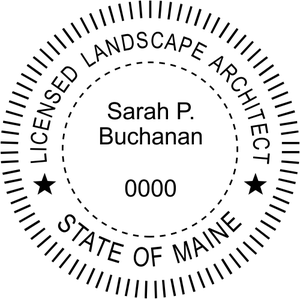 State of Maine Landscape Architect Embosser