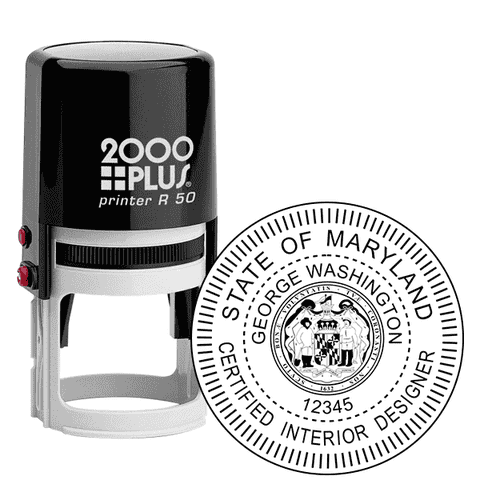 State of Maryland Interior Designer Seal