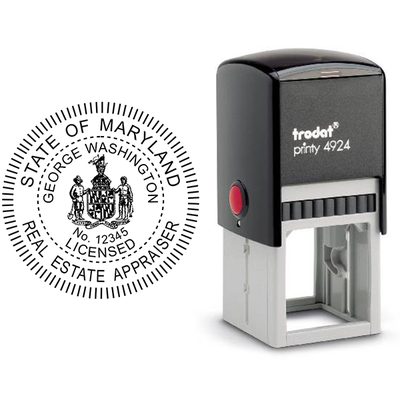 State of Maryland Real Estate Appraiser Seal - alternate view