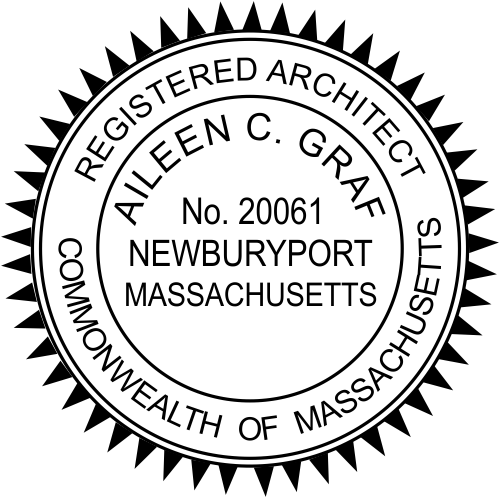 State of Massachusetts Architect Stamp