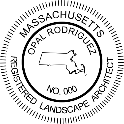 Massachusetts Landscape Architect Seal