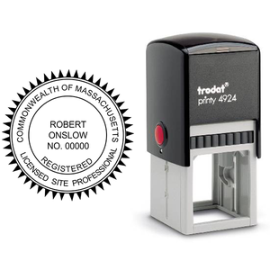 State of Massachusetts Licensed Site Professional Seal Body and Imprint