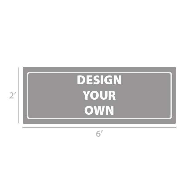 2' x 6' Custom Full Color Vinyl Banner