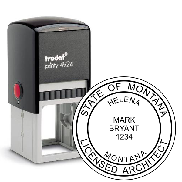 State of Montana Architect Solid Border Seal