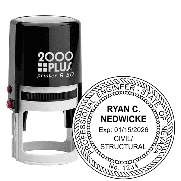 State of Nevada Civil Structural Engineer Seal