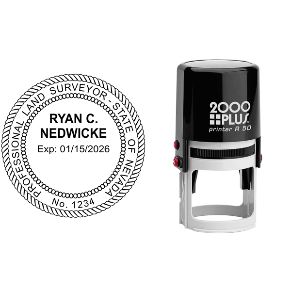 State of Nevada Land Surveyor Seal Body and Imprint